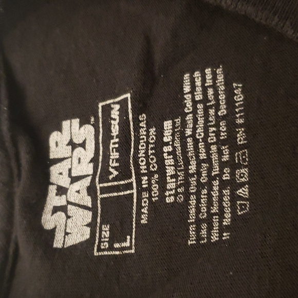 Star Wars T-Shirt The Mandalorian Men's Large 100% Cotton - Picture 3 of 9